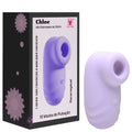 Estimulador de clitoris Chloe Youvibe lilas ao lado da embalagem