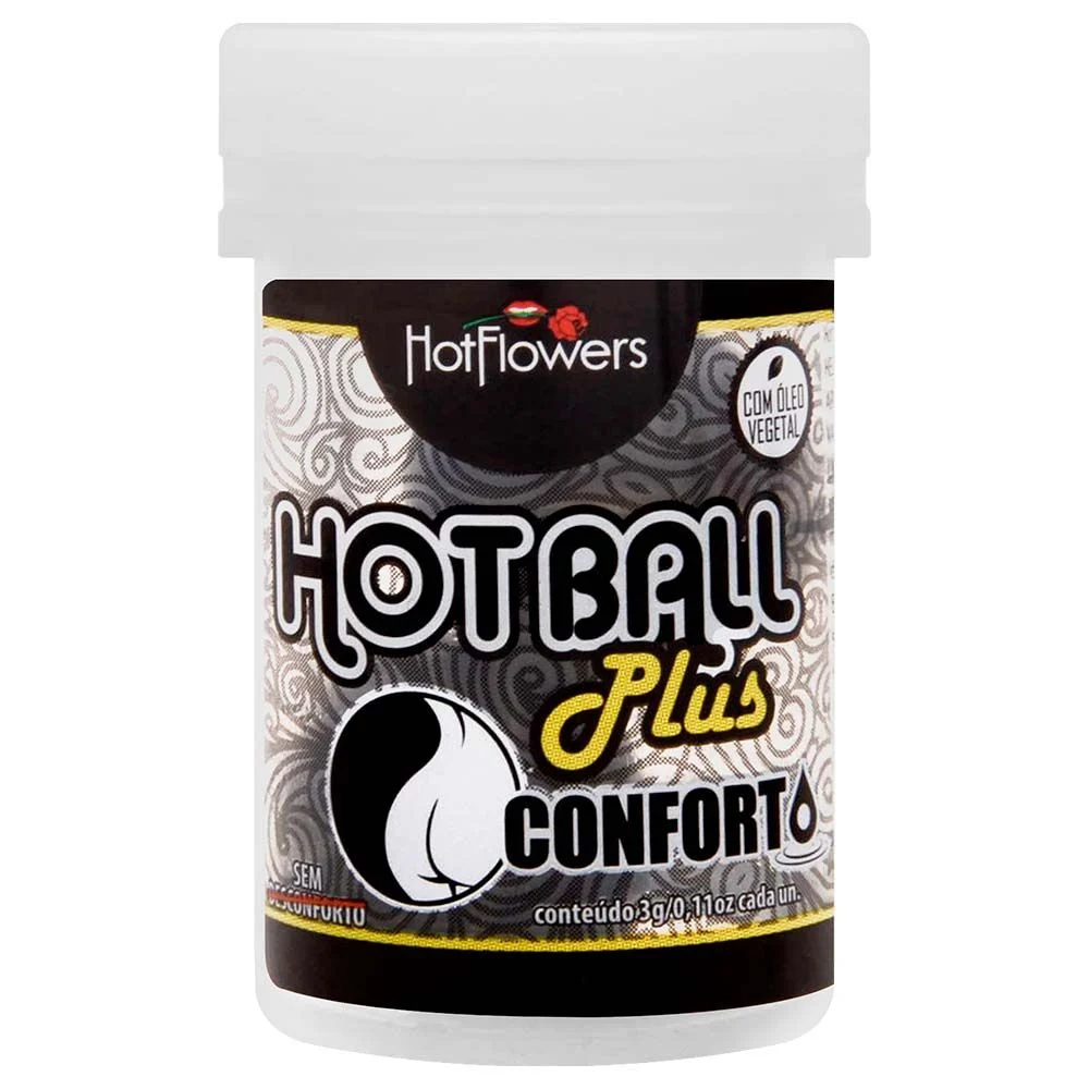 Conforto bolinha anestesica Hot Ball 2 unidades Hot Flowers