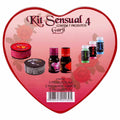 Kit Sensual 4 completo 7 produtos em lata de coracao Garji