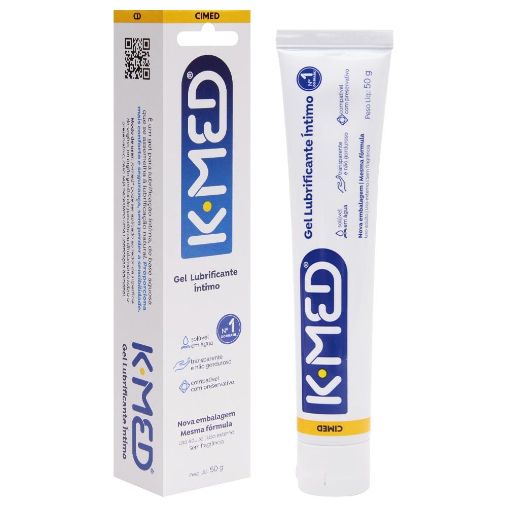 K-Med gel lubrificante intimo 50g Cimed com a caixa