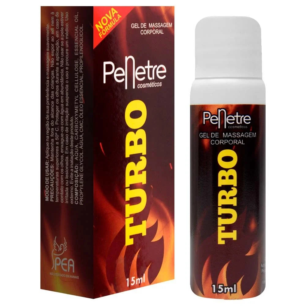 Turbo Gel vasodilatador masculino 15ml Penetre com a caixa