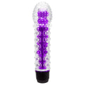 Vibrador personal com capa texturizada roxo